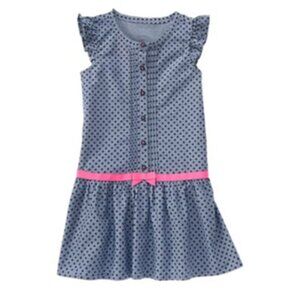 Sizes 4 or 5 ~ NWT Gymboree dress Girls polka dot pink blue Picture Day preppy